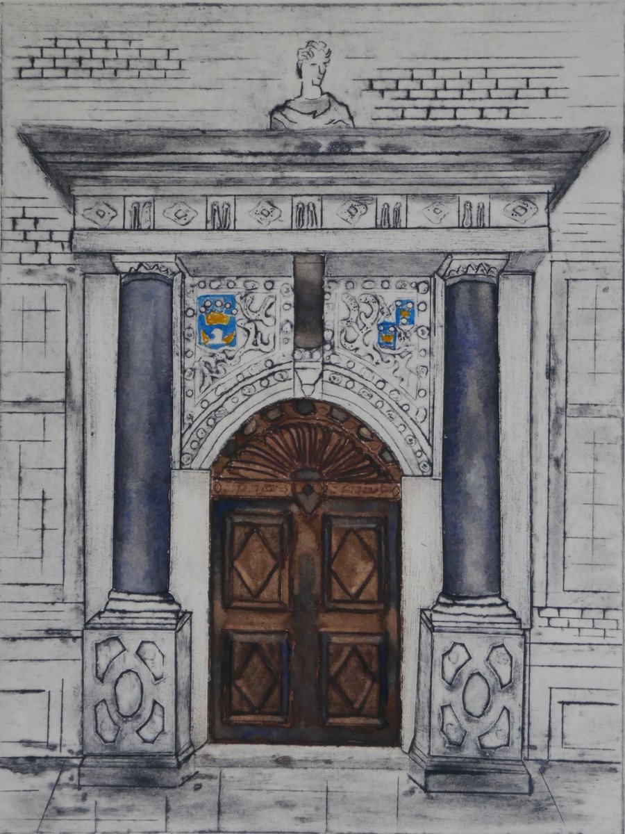 Limited Edition Print , Ham House - Front Door By Sue Roe, 9 X 12, Artwork For Sale On Artfinder