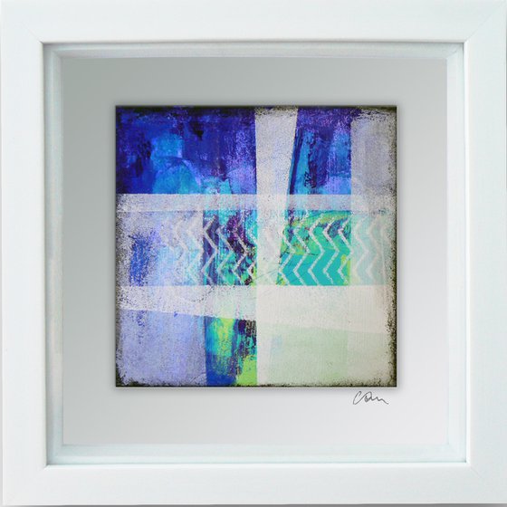 Framed ready to hang original abstract  - Cahier #12