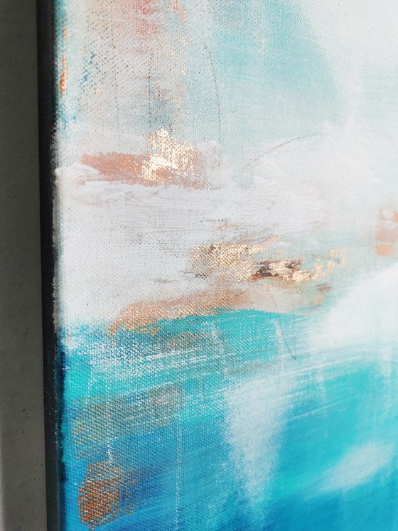 Deep Sea in Turquoise #5 – Abstract Seascape