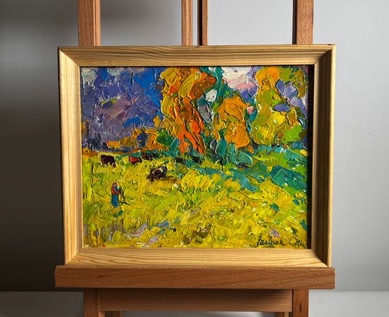 In the autumn meadows