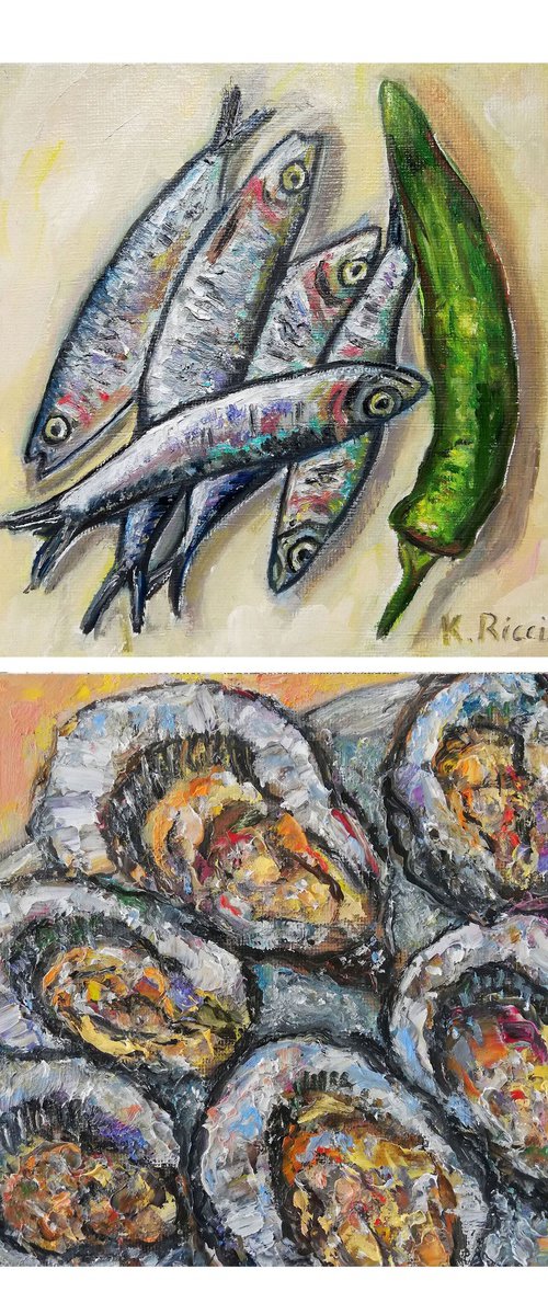 Fishes and Oysters by Katia Ricci