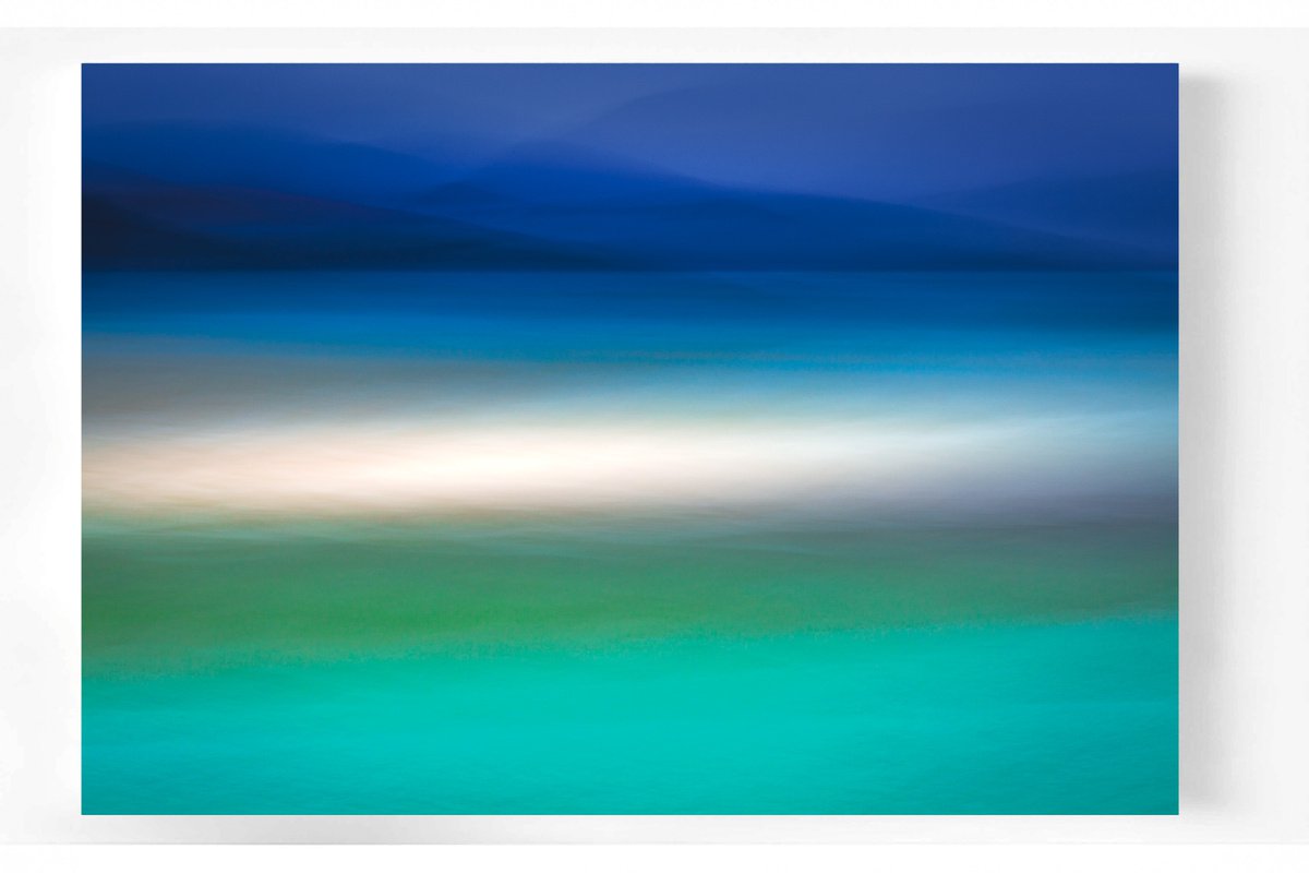 Impressionistic Landscape Photograph By Lynne Douglas, 64 X 44", A Sigh Of The Sea, Original Artwork