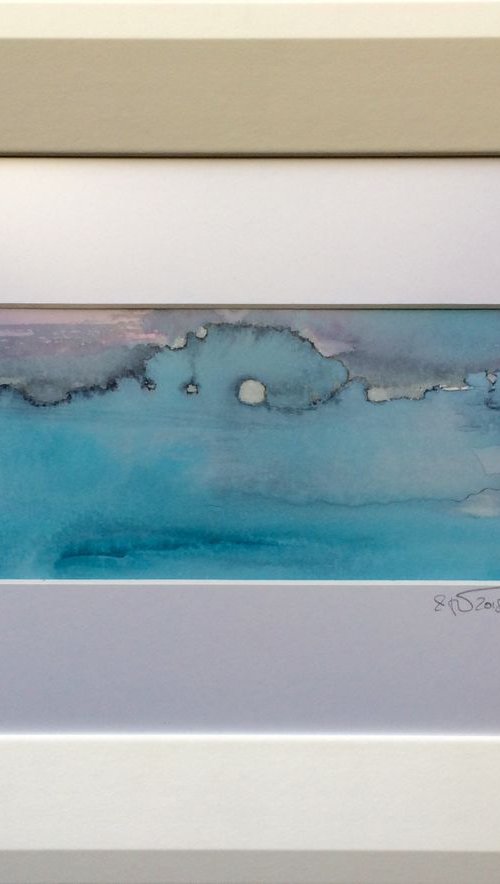 A new light will shine I Abstract Watercolor by Gesa Reuter