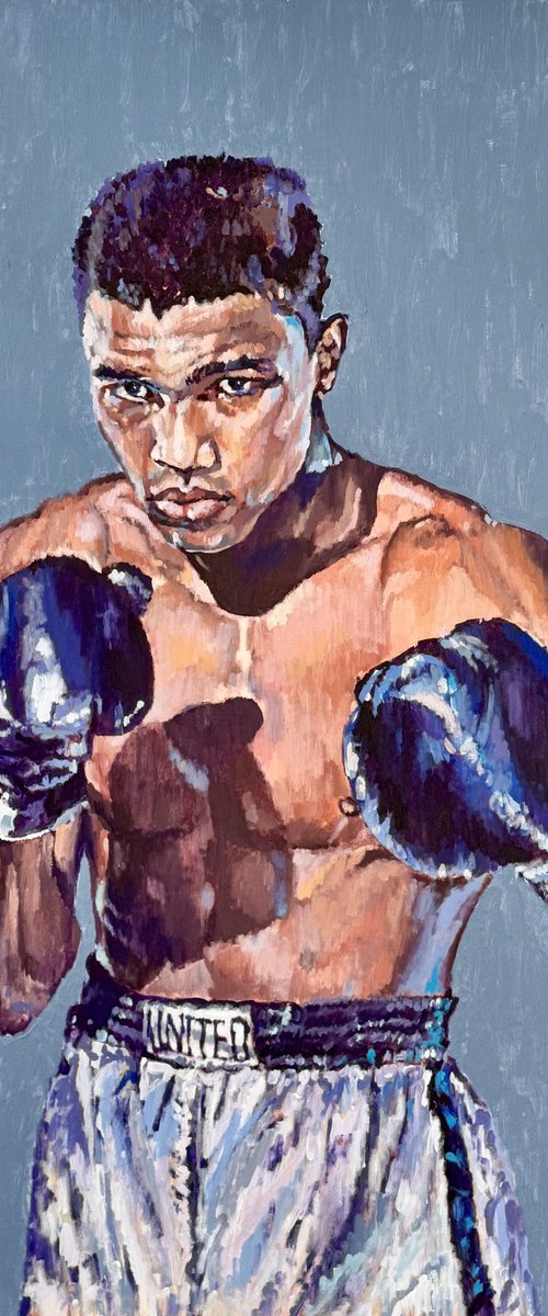 ALI ACRYLIC ON CANVAS 150x150cm by Javier Peña