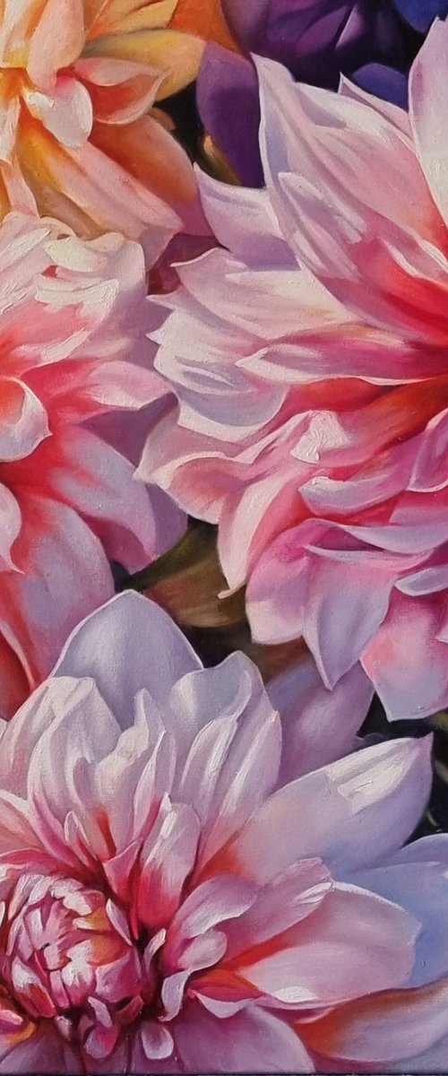 "Dream about flowers No. 2." flowers impressionism 2023 by Anna Bessonova (Kotelnik)