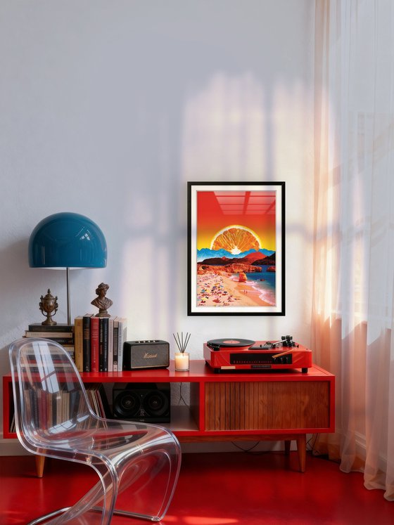 Orange Crush - Surreal Pop Art Landscape