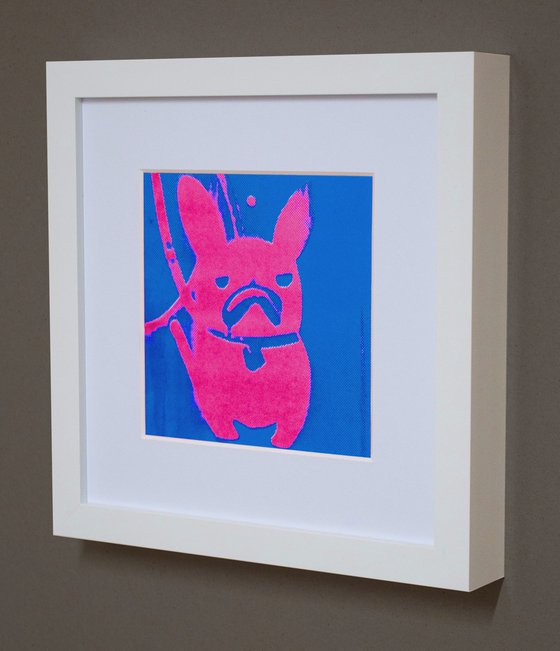 'P!nk' French Bulldog (small framed artists proof)