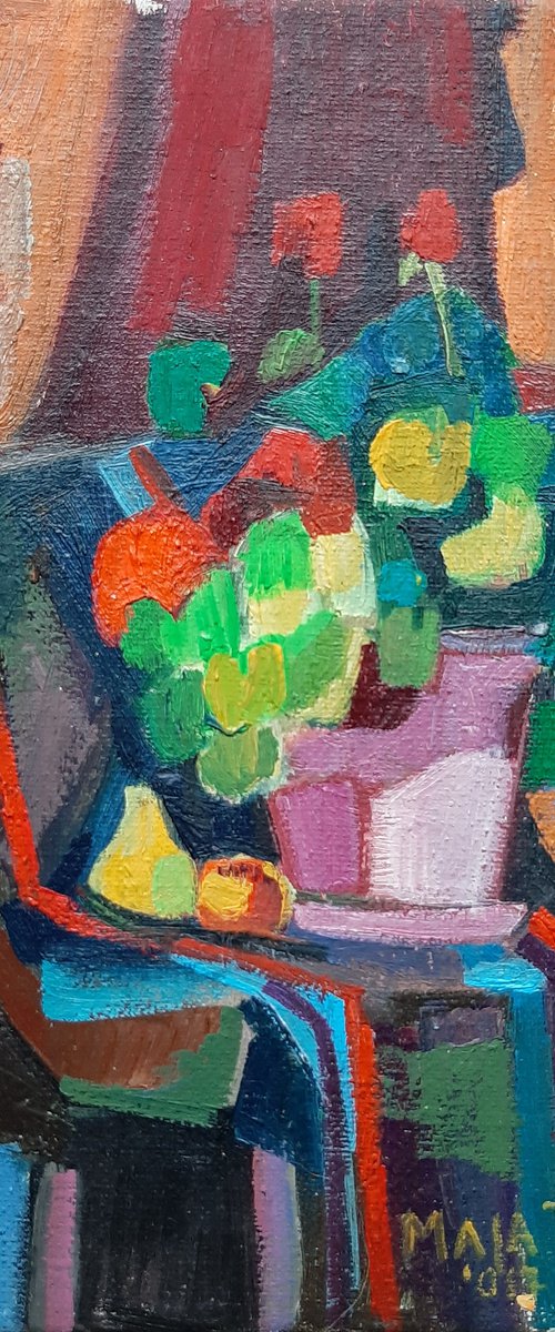 Still life #4, miniature 11x16 cm by Maja Đokić Mihajlović