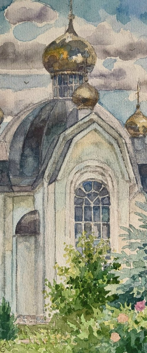 Temple of Seraphim of Sarov by Olga Goryunova