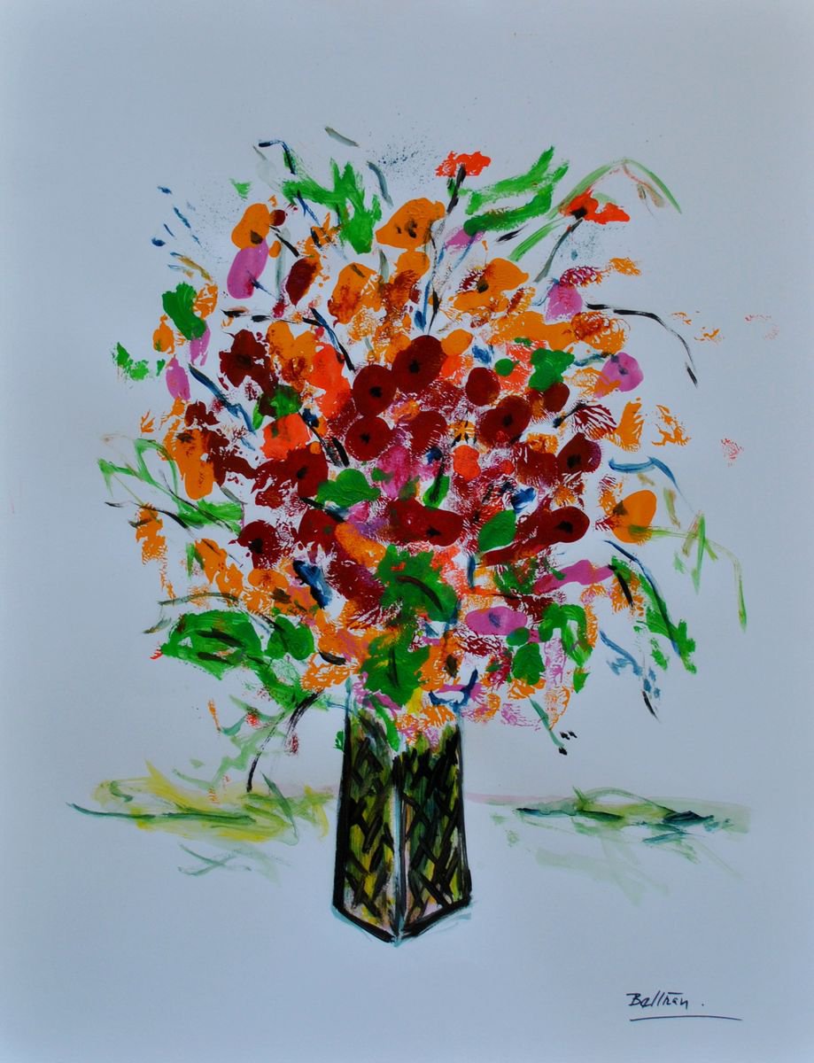 Le bouquet champtre / 19,68x25,59 in.(50x65cm) by Pierre-Yves Beltran