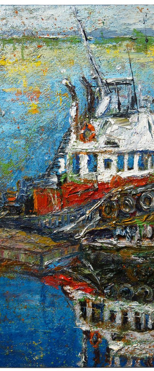 KNOW THE PLACE FOR THE FIRST TIME (cat. ref. m992) - Oil painting impressionism art modern by David Padworny