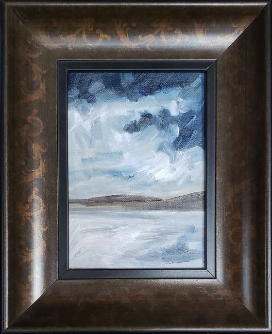 "Grey Eyes, Blue Skies" - Landscape - North Dakota - Clouds