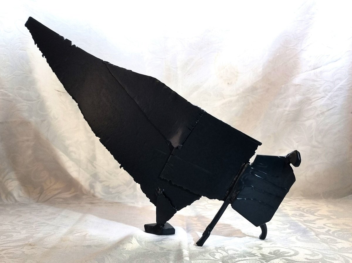 Abstract Portrait Sculpture By Neil Wood, 20 X 16", Axis, Original Artwork