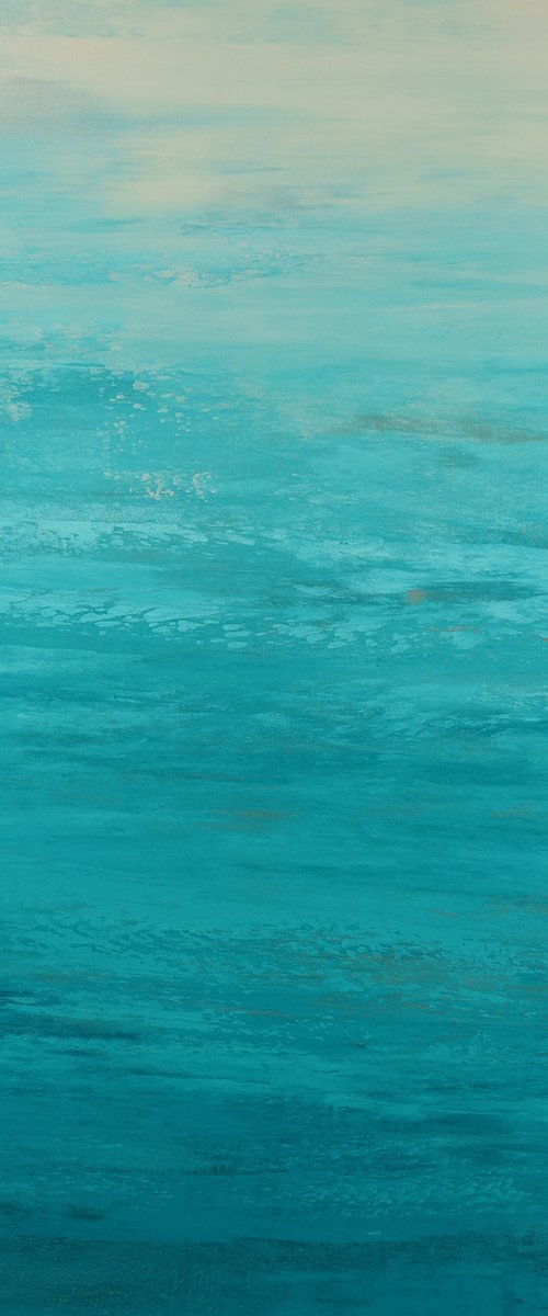 Teal Beach - Abstract Seascape by Suzanne Vaughan