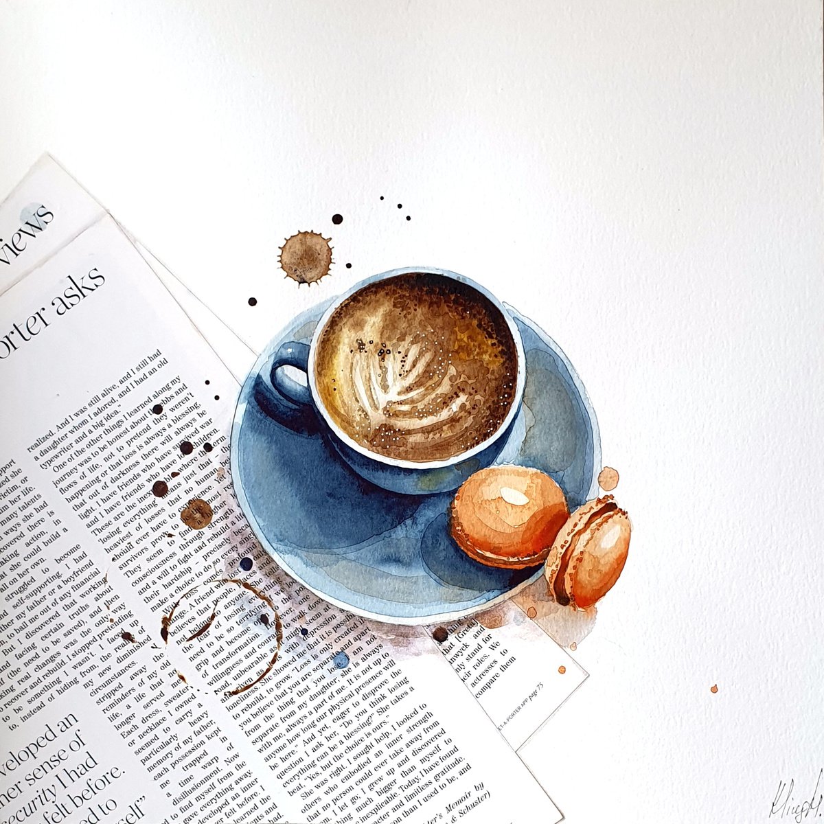 Coffee break by Marina Kliug