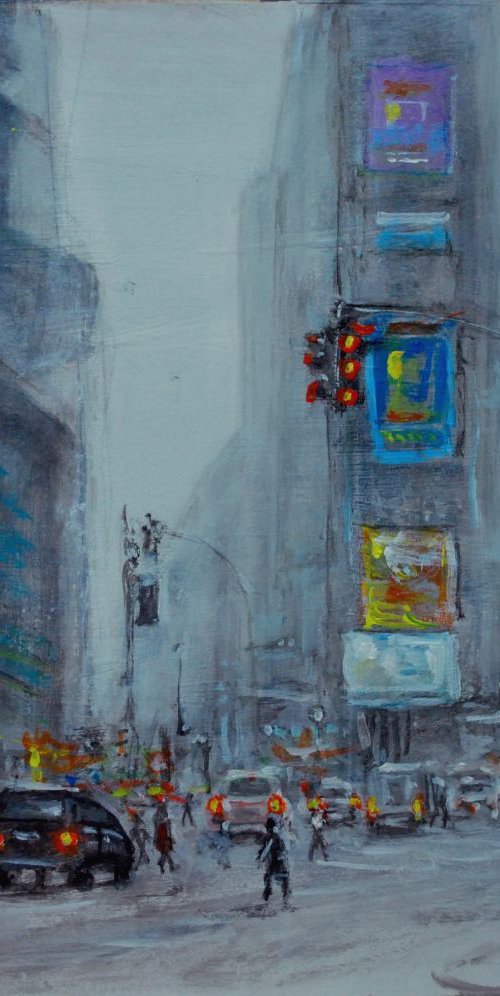 New York in winter by Vishalandra Dakur