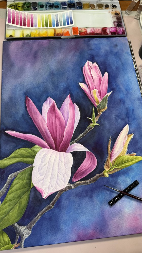 Magnolias Painting