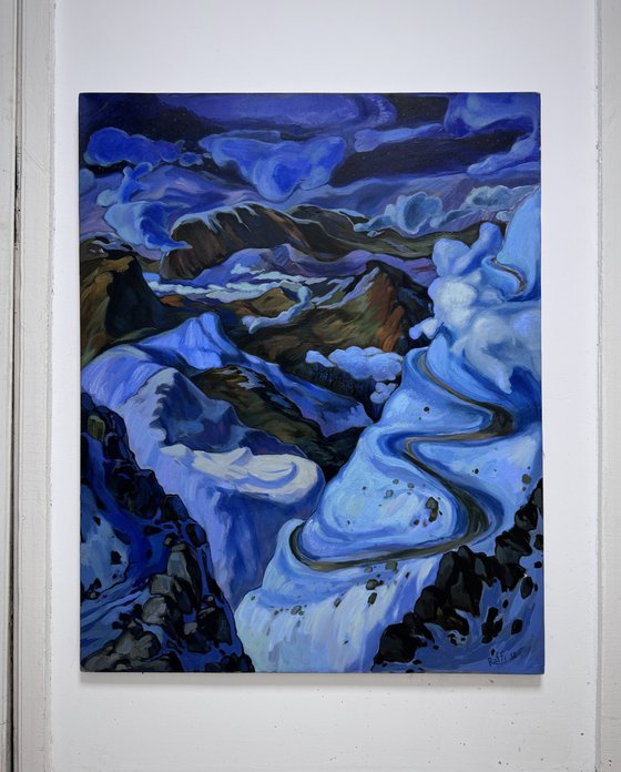 “Night in the mountains”