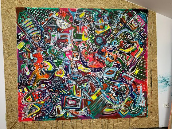 78''x65''(200x165cm), Life in Colors 20