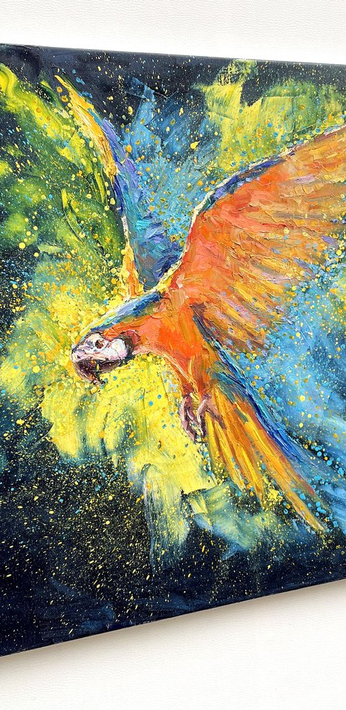 Red parrots" by Evgeny Chernyakovsky