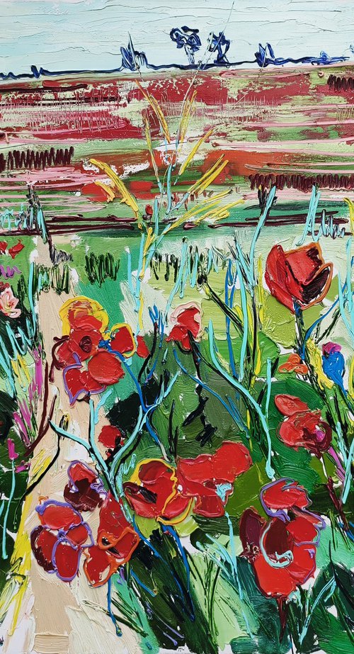 Wild Poppy Fields by Martin Mushkambaryan
