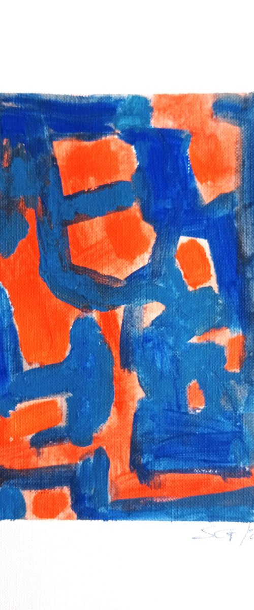 HARMONY N.2 - abstract green 7x9 inch by Stefano Gnoffo