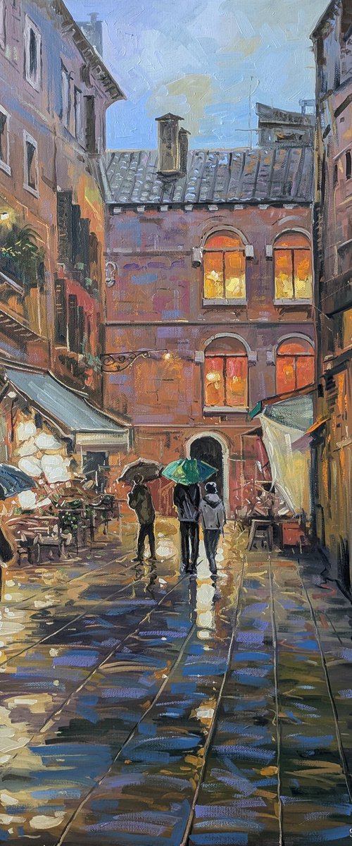 Rain-Kissed Alley by Stepan Ohanyan