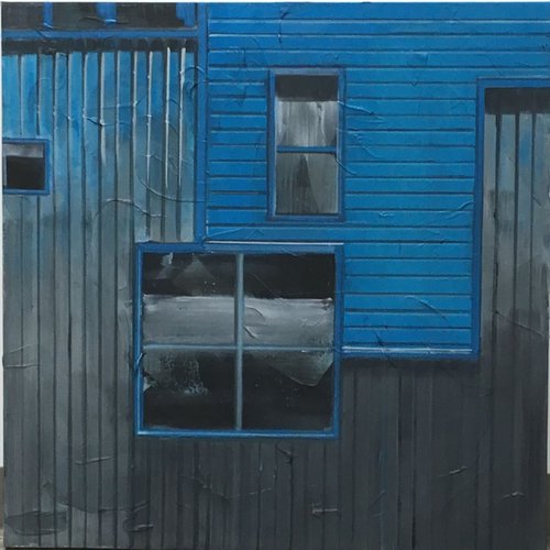 Blue siding by Stuart Marcus