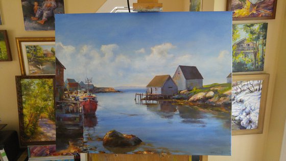 The beauty of Peggy's Cove, (24x30x0.7'')