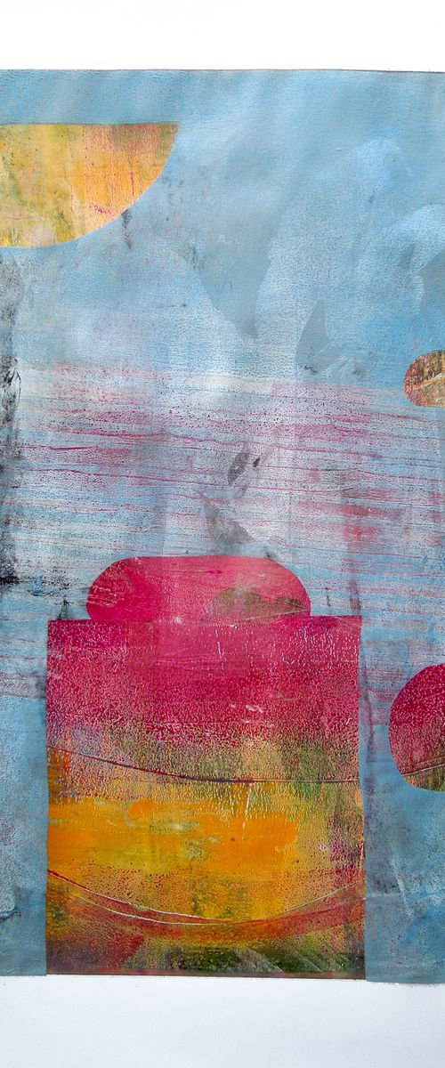 Sea Dream 2 - monoprint by Hilde Hoekstra