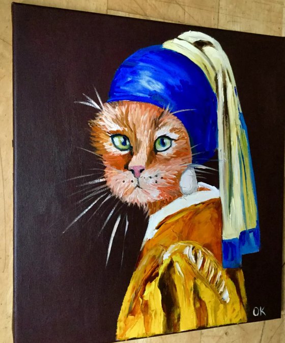 Cat with the pearl earring #4