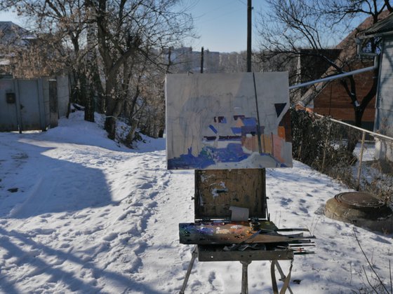 Winter on Volodymyrska Street