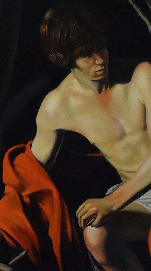 Work of study: St John the Baptist by Michelangelo Merisi da Caravaggio ca. 1603-1604 by Serghei Ghetiu