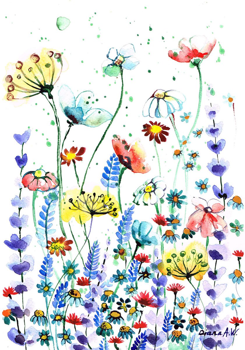 Colourful Flowers by Diana Aleksanian