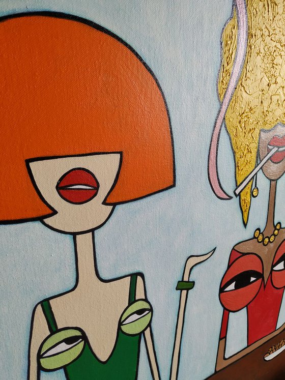 I love this girls(very big canvas)