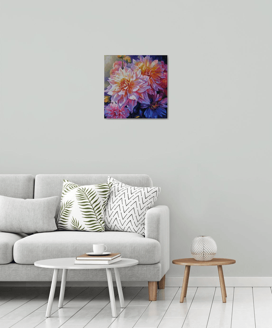 "Dream about flowers No. 4." flowers impressionism 2023