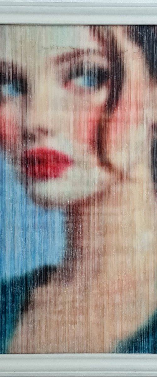 Double cause to desire her (n.730) - Yarn-Art by Alessio Mazzarulli