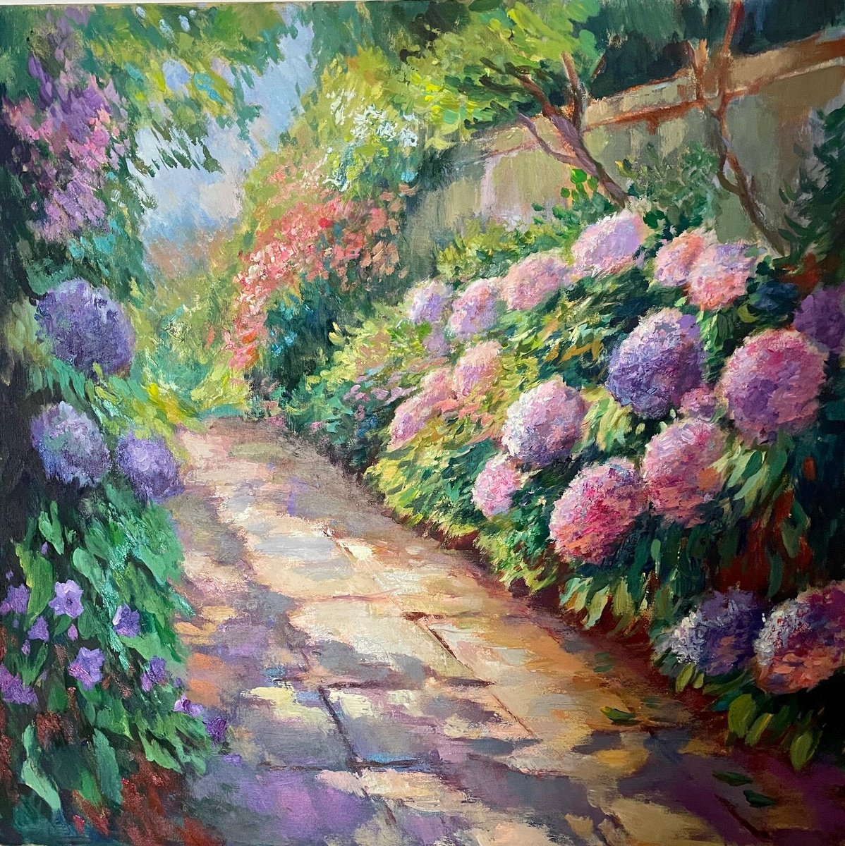 Colourful Hydrangeas By Anna Reznikova, 31 X 31, Artwork For Sale On Artfinder