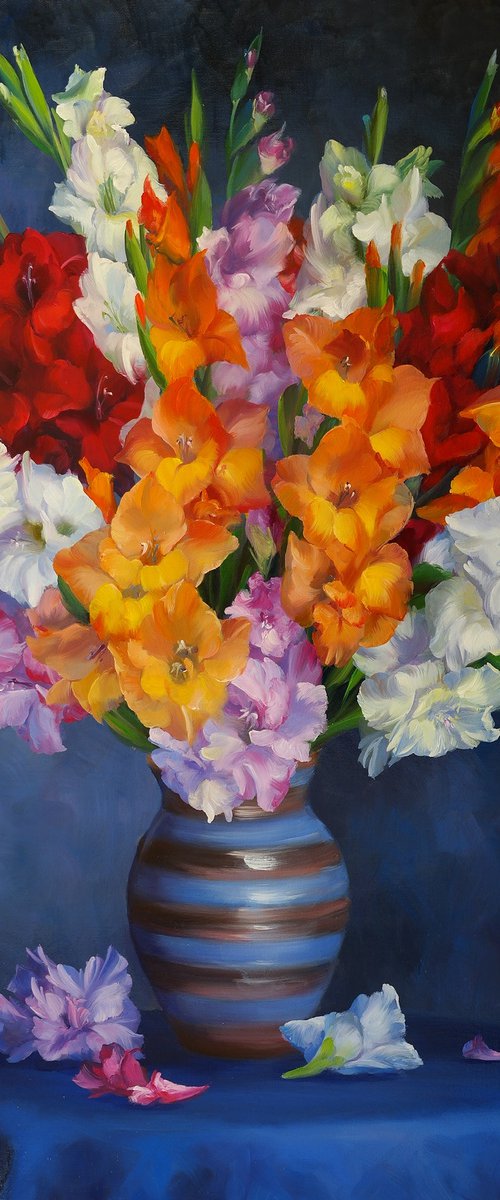 "Bouquet of gladioli" by Lena Vylusk