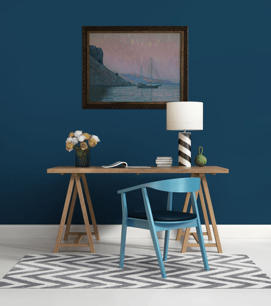 Sunset. Italian beach