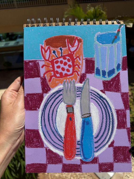 Colorful Crab Still Life