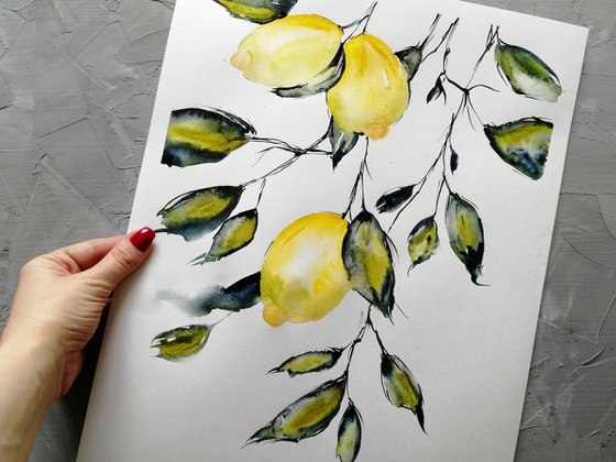 Lemon painting