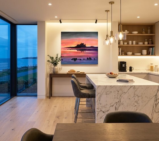 Bamburgh's Tidal Glow