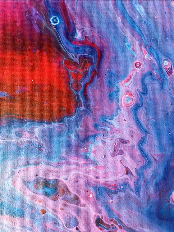 "Eye Of The Storm" - Original Abstract PMS Acrylic Painting - 16 x 20 inches