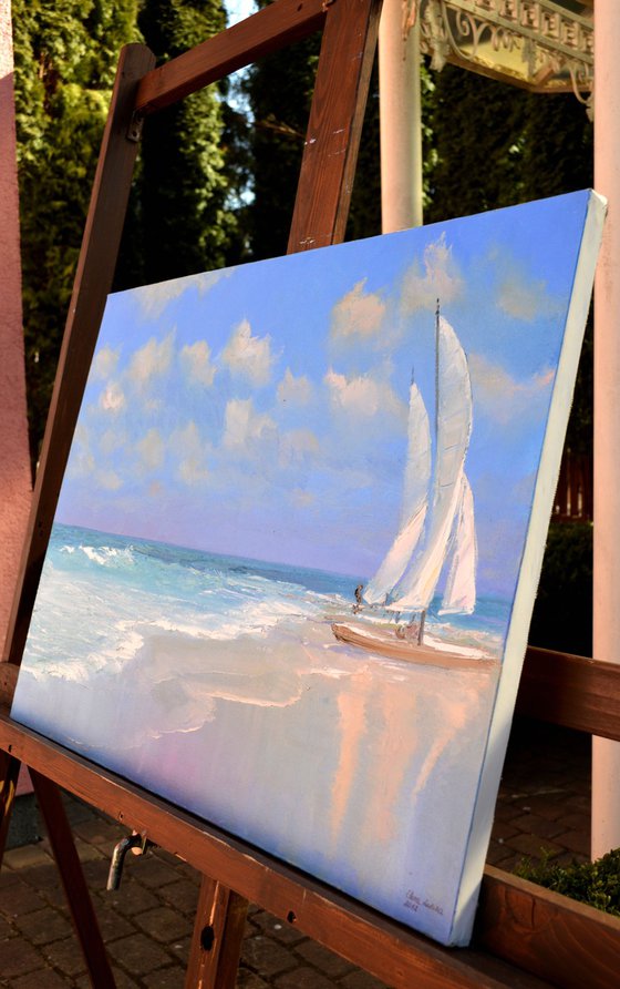 Sea. Sailboat