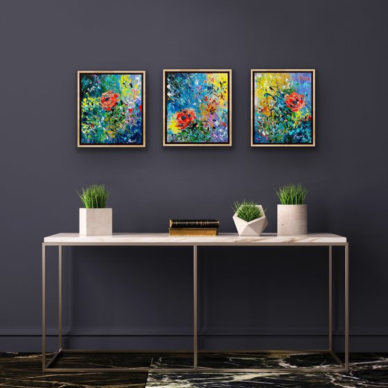 Bright, Bold and Beautiful - Triptych