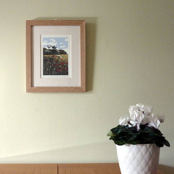 Poppies and Parsley, framed