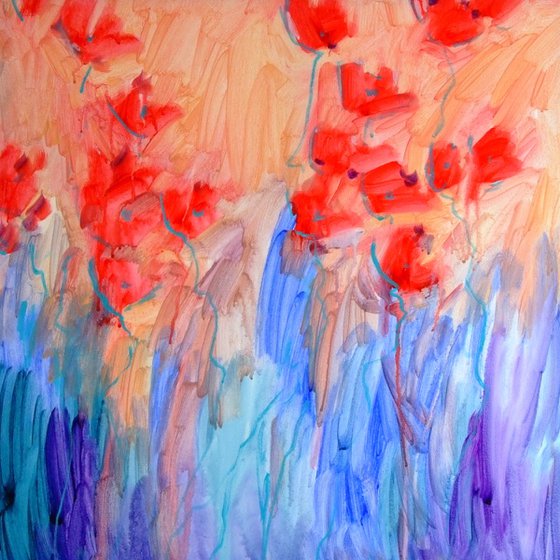 Poppies in the Garden #17