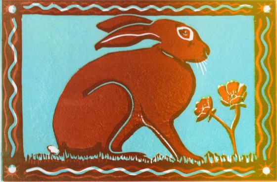 'Hare with Buttercups'