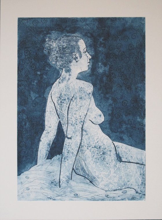 Seated female nude